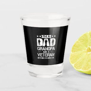 Copo De Shot Citações de Avô Eu Sou um Pai e um Veterano