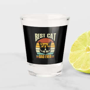 Copo De Shot Citações do Avô Melhor Pai De Gato Nunca