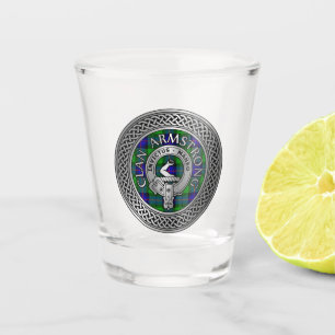 Copo De Shot Clan Armstrong Crest & Tartan Knot
