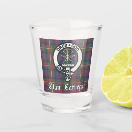 Copo De Shot Clan Carnegie Crest Tartan