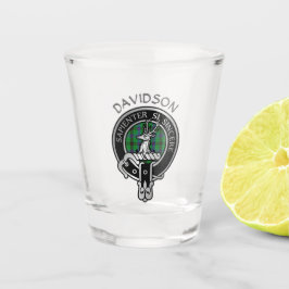 Copo De Shot Clan Davidson Crest & Tartan Shot Glass