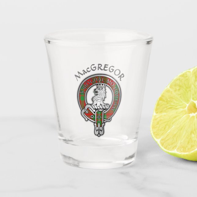 Copo De Shot Clan MacGregor Crest & Tartan Shot Glass (Frente)