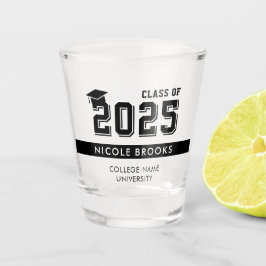 Copo De Shot Classe de Graduação de Vidro Fotografado