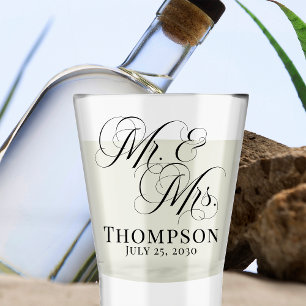 Copo De Shot Classe Script Personalizado Senhor e Senhora Elega