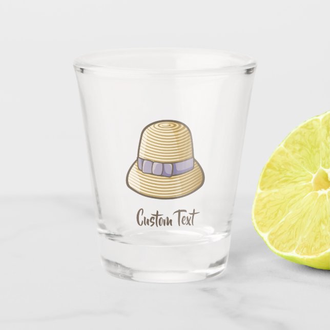 Copo De Shot Cloche Hat Beige (Frente)