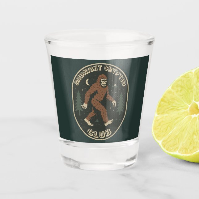 Copo De Shot Clube de Criptozoários da Meia-Noite (Frente)