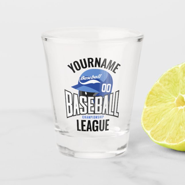 Copo De Shot Clube Personalizado de Champ NAME Team Player (Frente)