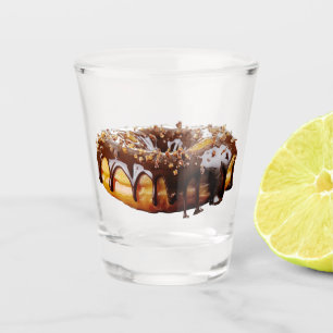 Copo De Shot Cobertura grossa e brilhante de donut decadente da
