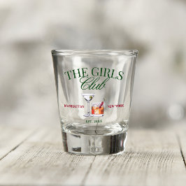 Copo De Shot Cocktails clássicos Green & Red Girl's Club