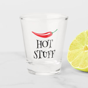 Copo De Shot Coisa Quente pimenta malagueta vermelha engraçada