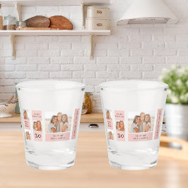 Copo De Shot Colagem de Fotos de Amigos | Presente de aniversár