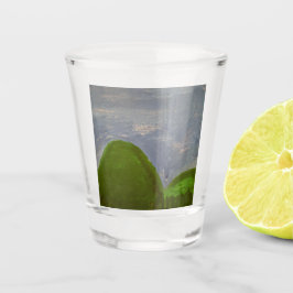 Copo De Shot Colinas Verdes de Vidro