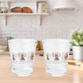 Copo De Shot Collage Foto Roxa Melhor Mãe Já Presente