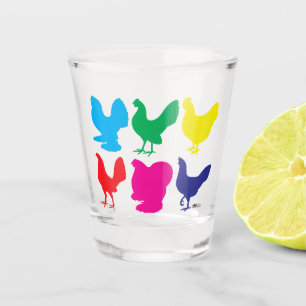 Copo De Shot Colorida Hens
