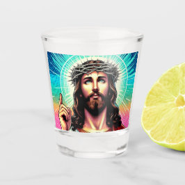 Copo De Shot Colorida, Jesus atirou em vidro!
