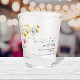 Copo De Shot Colorida Wildflower   Boho Wedding