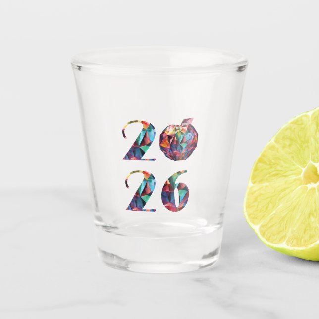 Copo De Shot Colorido Ano Novo 2026- (Frente)