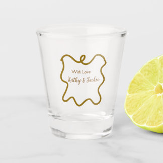 Copo De Shot Com amor adicionar nome do casal casamento frontei