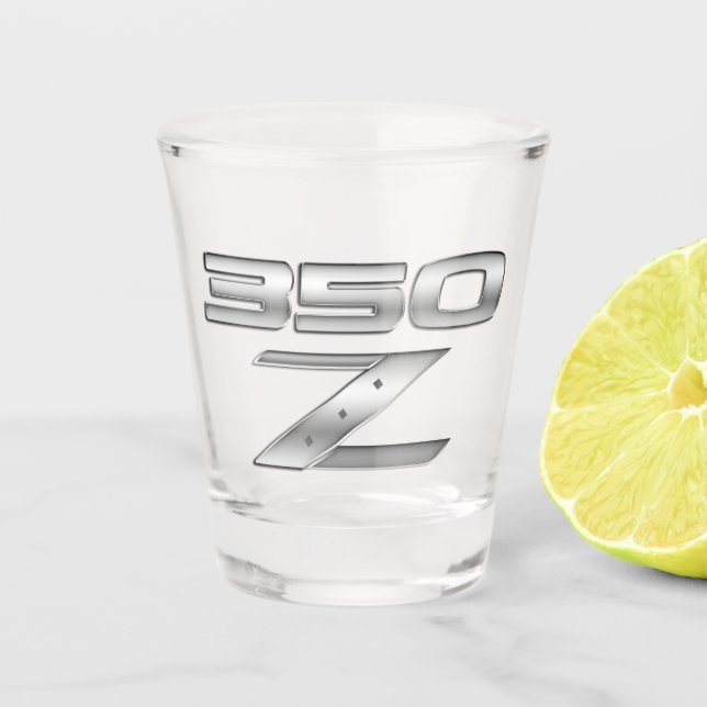 Copo de Shot com Emblema Cromado 350Z (Frente)