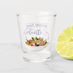 Copo De Shot Coma mais plantas com cartazes de motivação de sal