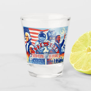 Copo De Shot Comemorativo 1776-2026 EUA Semiquincentenário