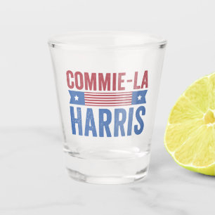 Copo De Shot Commie-La Harris 2024 Funny Anti Kamala Harris