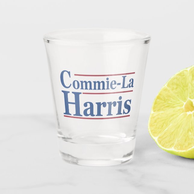 Copo De Shot Commie-La Harris 2024 Funny Anti Kamala Harris (Frente)