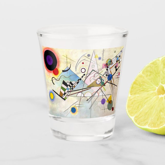 Copo De Shot Composição Kandinsky 8 (Frente)
