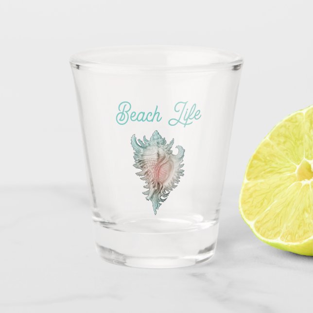 Copo De Shot Conch Shell "Beach Life" (Frente)