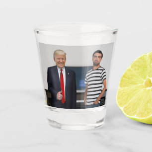 Copo De Shot Conheceu o Presidente Donald Trump  Adicione Sua F