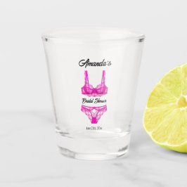 Copo De Shot Conjunto de Roupa Íntima Rosa para Chá de Noiva
