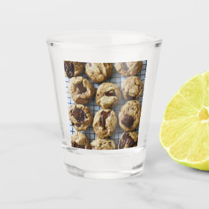Copo De Shot Cookies de chocolate