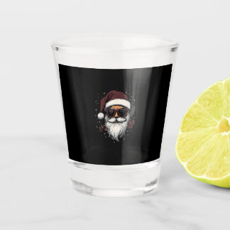 Copo De Shot Cool Santa with Sunglasses Christmas