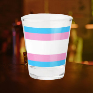 Copo De Shot Copo para Shot Orgulho Trans: Brinde à Inclusivi