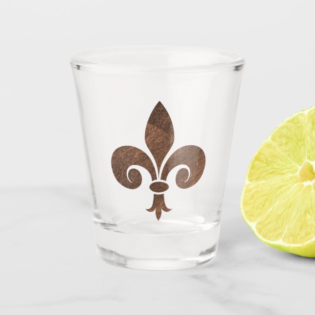 Copo De Shot Copper Fleur De Lis (Frente)