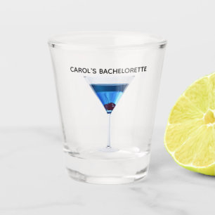 Copo De Shot Coquetel blue martini para despedida de solteira