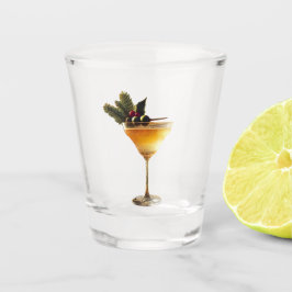 Copo De Shot Coquetel de Champanhe de Natal Moderno do meio séc