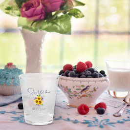 Copo De Shot Cor da água do girassol do púrpura amarelo