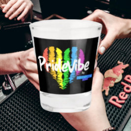 Copo De Shot Coração Arco-íris OrgulhoVibe: Celebre com Orgulho