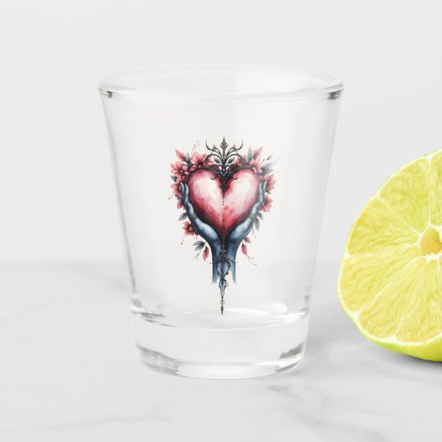 Copo De Shot Coração da Magia Silenciosa (Frente)