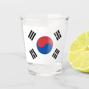 Copo De Shot Coreia do Sul Seul Ásia Bandeira Coreana Viagem