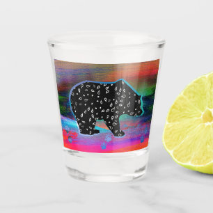 Copo De Shot Cores Claras do Norte de Espírito Urso Preto
