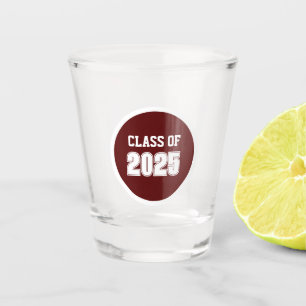 Copo De Shot Cores da Escola Bege e Marrom Ano da Turma