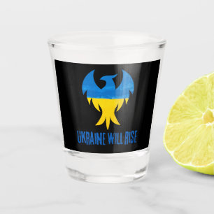Copo De Shot Cores Inspiracionais da Ucrânia Phoenix
