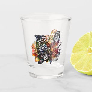 Copo De Shot Corujas Cósmicas