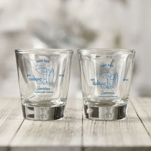 Copo De Shot Cowgirl costeira Blue Ocean Bachelorette fim de se