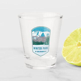 Copo De Shot Crachá de Esqui do Winter Park Colorado