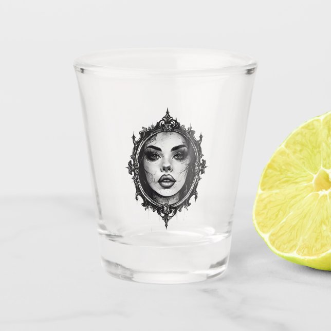 Copo De Shot Cracked Reflection (Frente)