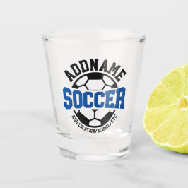 Copo De Shot Craveira ADD NAME Futebol Jogador Equipe Tie-Dye