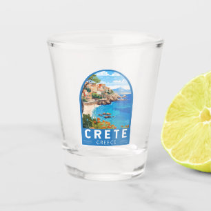 Copo De Shot Creta Grécia Art Vintage
